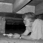 Inspecting the mid 19th century timbers and details of a dwelling are inspirational to both Wade & Rusty. 