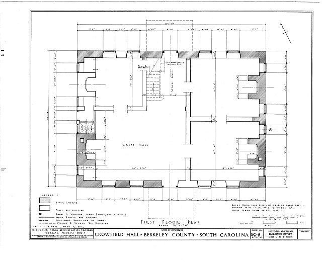 Crowfield Plantation House Ruins - Berkeley County, S.C. - Berkeley County