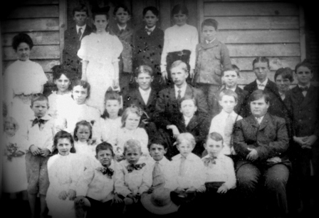 Dr. Roy McMeekin (first row second from left) at school in circa 1908. Teacher is Ms. Mamie McMeekin. 
The Rock Hill Herald reported on Jan. 8, 1902 - 