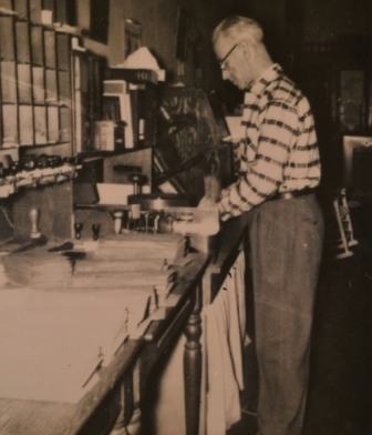 W.S. Gibson, Post Master of Sharon in circa 1950’s