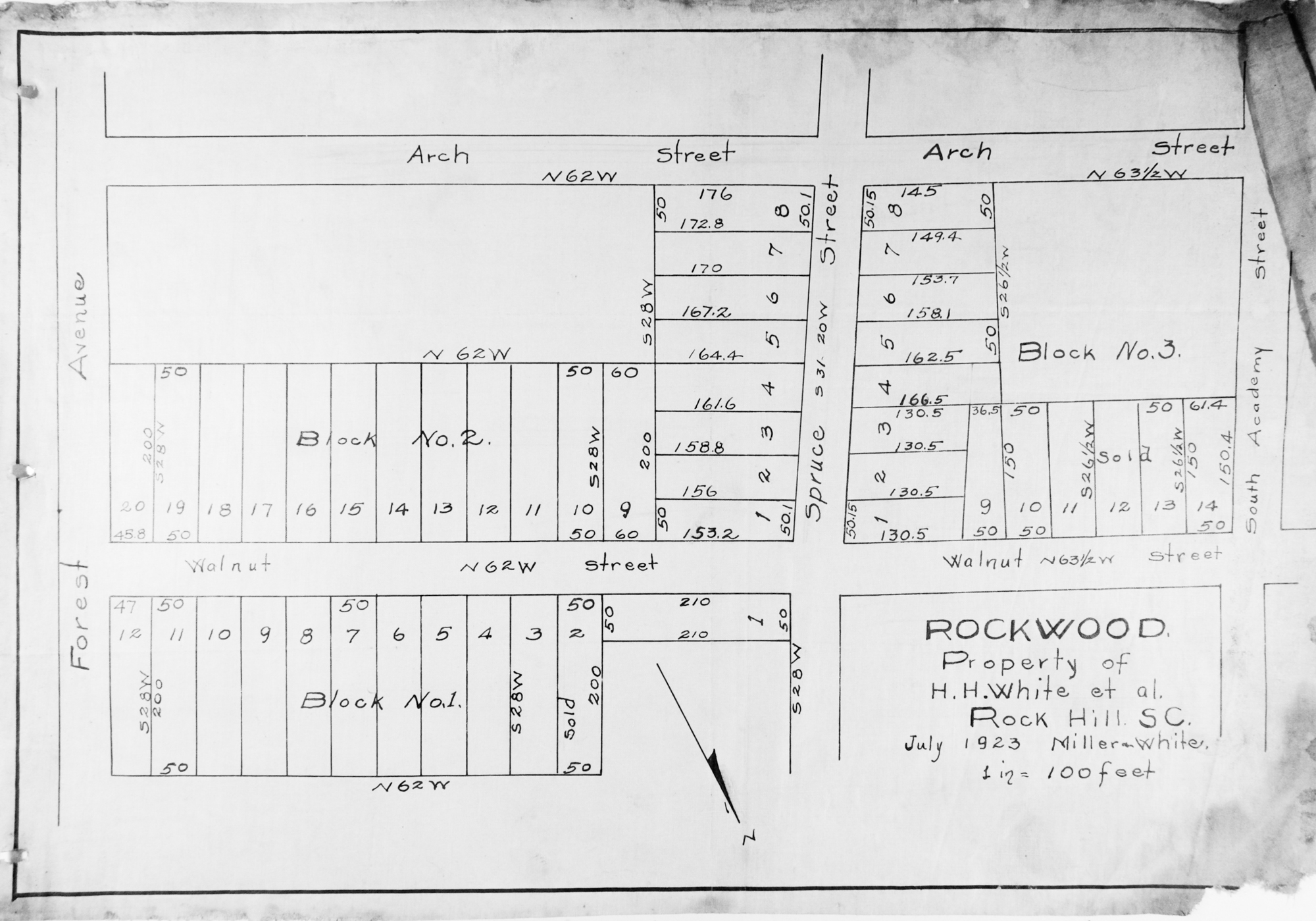 GERTRUDE C. RUSSELL LAND NEXT TO CHURCH - 1915